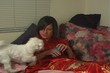 Beautiful Young Woman with Maltese Dog-5
