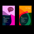 vector business card set