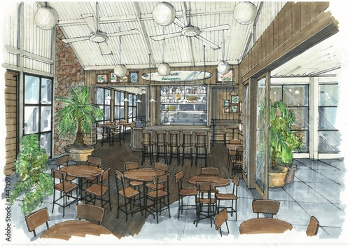 Illustration: 店舗 パース 店舗 パース