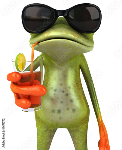 Grenouille en vacances