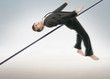 High jumping businessman