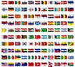 Illustration: Collection of flags from around the world Collection of flags from around the world