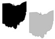 Vector: Ohio vector map Ohio vector map