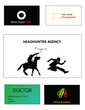 Set of business cards