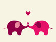 Elephants in love