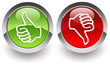 UP\DOWN glossy buttons