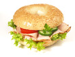 Bagel mit Schinken