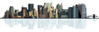 Panorama of the big city. Urban background.
