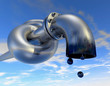 pipeline with knot