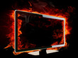 Burning lcd tv Burning lcd tv