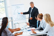 Successful team of business people at a meeting