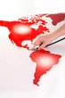Photo: Map and stethoscope Map and stethoscope