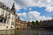 Kanal in Bruegge, Belgien