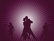 Couples dancing background Couples dancing background
