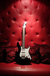 electric guitar in red