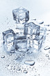 Ice cubes melting