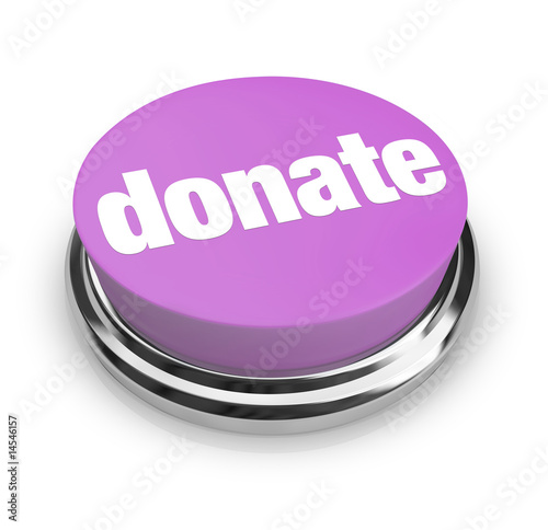 Illustration: Donate - Purple Button Donate - Purple Button