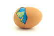 Globe in a egg
