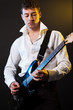 musician with guitar musician with guitar