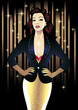 Beautiful retro lady
