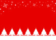 Weihnachtskarte Christbaum Bordüre weiß
