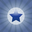 blue star in circles