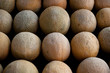 Cantaloupes at market