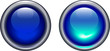 blue on and off button - vector blue on and off button - vector