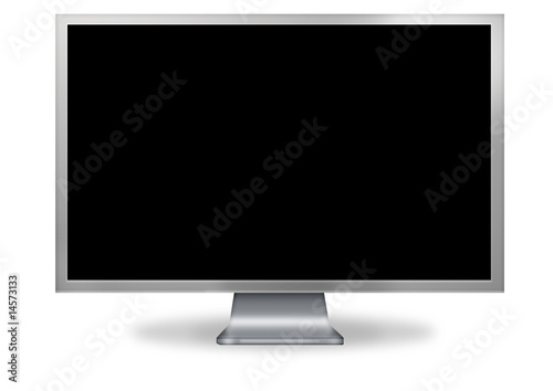 Illustration: Blank computer screen Blank computer screen