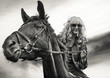 Young woman with horse Young woman with horse