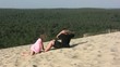 faire des abdominaux sur la dune