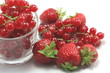 Verrine de groseilles et fraises