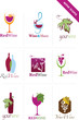 collection of wine logos and icons collection of wine logos and icons