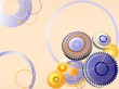 3D gears background