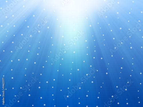Photo: Underwater background with bubbles Underwater background with bubbles
