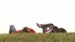 Entspannen auf Wiese