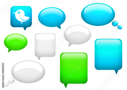Illustration: speech bubbles speech bubbles