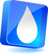 Droplet 3d icon. Vector illustration. Droplet 3d icon. Vector illustration.