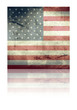 grunge flag of usa with shadow