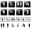 Vector illustration toilette sign Vector illustration toilette sign