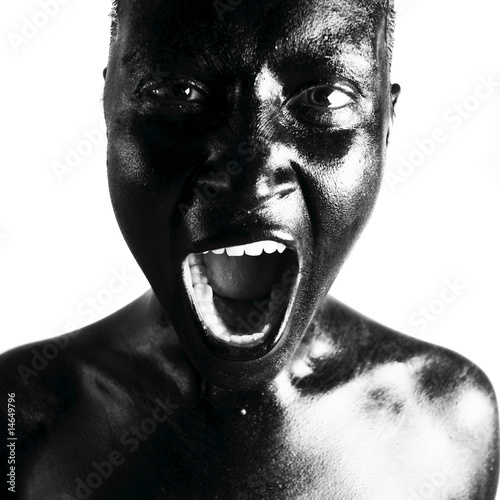 Photo: Made up black woman Made up black woman