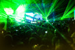Laser show at the concert Laser show at the concert