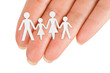 Paper family in hand