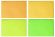 des enveloppes de couleurs