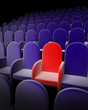 Empty Theatre auditorium cinema or conference hall
