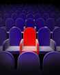 Empty Theatre auditorium cinema or conference hall