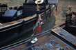 details of gondolas , venice
