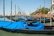 Gondolas on the water of the Grand Canal