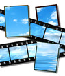 film strip and film plates with summer horison image, high deta film strip and film plates with summer horison image, high deta