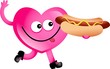 Illustration: hotdog love hotdog love